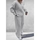 thumbnail image 5 of Conjunto de Dos Piezas para Mujer PRETTYGARDEN Sudadera con Cuello en V Gris XXL, 5 of 6