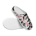 thumbnail image 3 of Haiem Orchids Flowers Print Women's Fuzzy Memory Foam House Slipper Cozy Home Footwear Non-slip Winter Slippers-44/45, 3 of 7