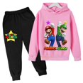 thumbnail image 1 of Sudadera con capucha de Super Mario Bros para niños y niñas, conjunto de Sudadera con capucha de dibujos animados para bebés, ropa con capucha de Anime, Jersey de manga larga y pantalones, 1 of 1