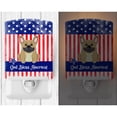 thumbnail image 2 of Caroline's Treasures BB3005CNL PatrioticFrench Bulldog Cream Ceramic Night Light, 6x4x3", multicolor, 2 of 2