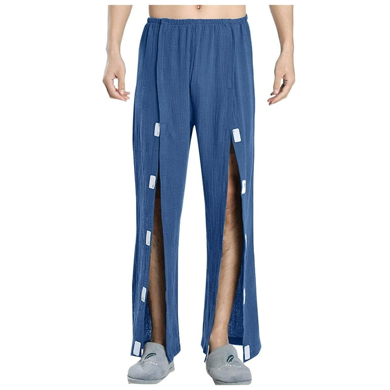 Tear Away Pants for Men & Women 2 Side Snap Open Bottom Sweatpants