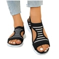 thumbnail image 6 of Xucatan Women's Open Toe Sandals, Sporty Mesh Slip On Walking Shoes, Plus Size Casual Footwear with Cushioned Sole, Versatile Spring Summer Design for Outdoor Activities Gift, 6 of 9