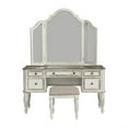 thumbnail image 1 of Magnolia Manor White 3 Piece Vanity Set, 1 of 10