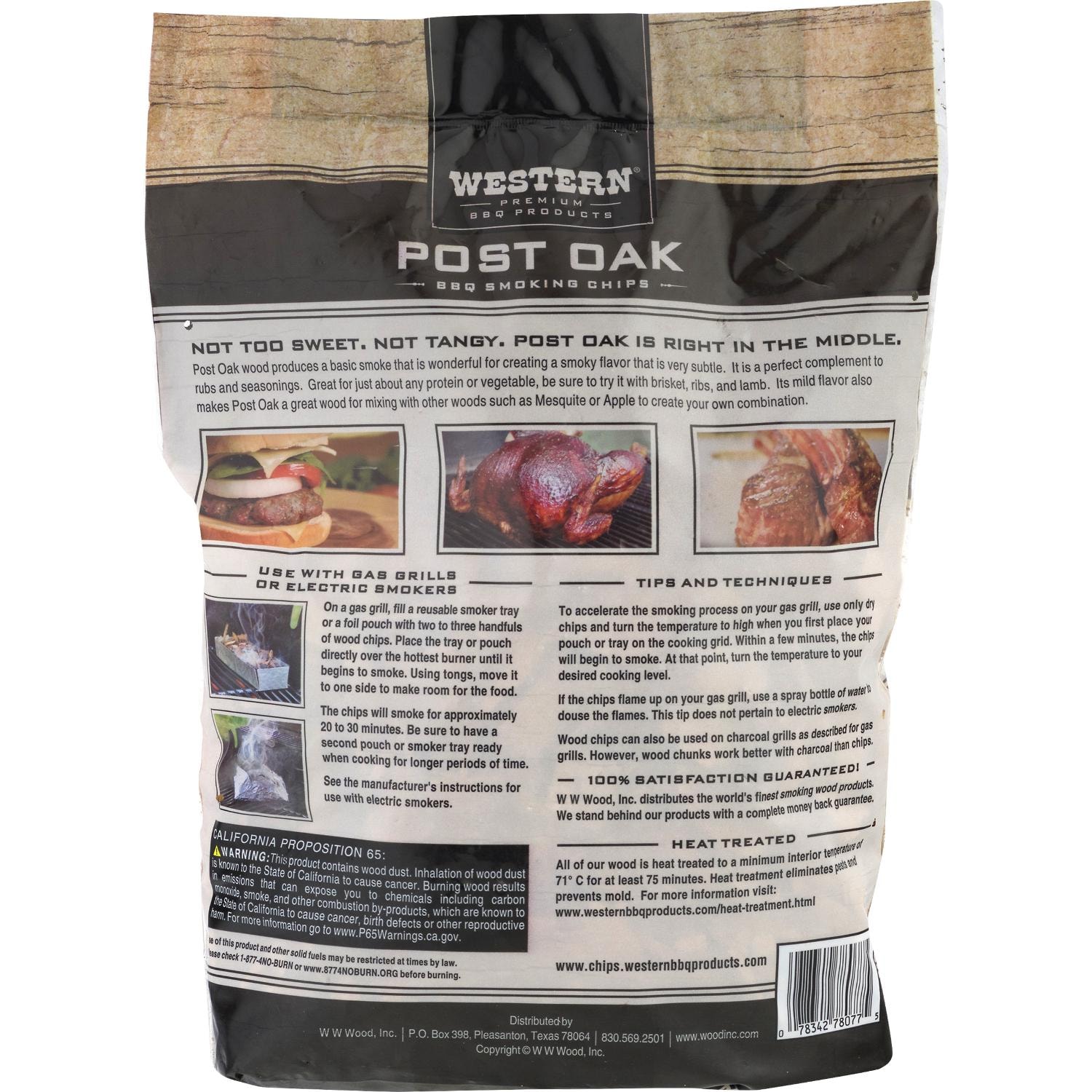 Western Premium BBQ Products Oak BBQ Smoking Chips, 180 Cu in - image 4 of 10