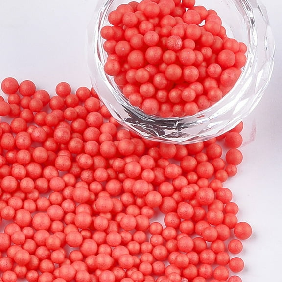 Small Craft Foam Balls Round for DIY Wedding Holiday Crafts Making Red 2.5~3.5mm