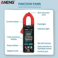 thumbnail image 4 of Aneng St211 6000 Counts Digital Ac Current Clamp Meter 400A Automatic Multimeter With Backlight Voltage Meter Clamp Gauge Ncv Test Clamp Ammeter Universal Meter Tester Measuring Temperature, 4 of 7