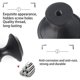thumbnail image 4 of 25 Pieces Cabinet Handle Knobs For Bathroom, Cabinets, Dresser Doors, Furniture (30mm), 4 of 5