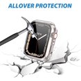 thumbnail image 2 of 2 Pack Fit Conçu pour Apple Watch Series 7 41mm Protecteur d'Écran, Verre Trempé avec Étui Rigide PC, Match Series 7 Starlight, 1 Starlight & 1 Transparent, 2 of 5