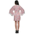 thumbnail image 4 of Moomaya Printed Short Bride Getting Ready&nbsp;Dress&nbsp;Bell Sleeves&nbsp;Bathrobe&nbsp;Women Wrap, 4 of 6