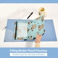 thumbnail image 2 of 2 Pack Flip Folders with Clear PVC Window Binder Pouches 3-Ring Binder Organizer for Office & Home Cute Otter Pattern, 2 of 6