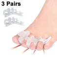 thumbnail image 1 of Toe Separators, Toe Spacers ,Realign Toes and Relieve Tightness in Your Feet, Toe Spacers for Overlapping Toes, Bunion Support, Correct Toes and Provide Soft Stretching, Universal Size, 3 Pairs Set, 1 of 9