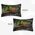 thumbnail image 2 of Fuzoiu bass Print Fuzzy Pillowcases, Super Soft Pillow Case Cover with Zipper for Bedroom, Sofa, Couch,Cozy Pillow Shams for All Seasons-14"x20", 2 of 6