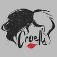 thumbnail image 2 of Men's Cruella Red Lips Logo  Graphic Tee Athletic Heather Large, 2 of 5