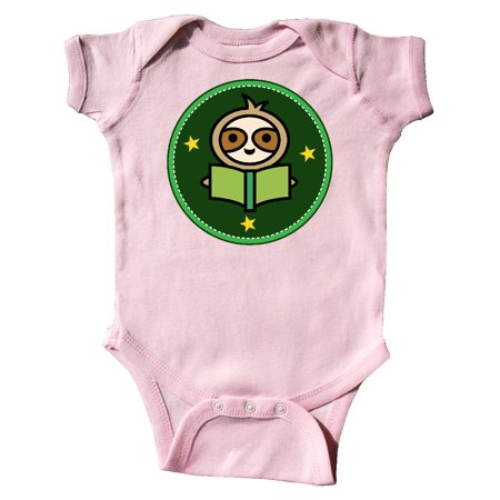 

Inktastic Reading Gift Book Sloth Gift Baby Boy or Baby Girl Bodysuit