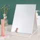 thumbnail image 1 of Espejo HD transparente apto para viajes, diseño plegable de cuero acolchado suave con cubierta protectora, soporte ajustable para una visualización óptima en cualquier lugar, 1 of 5