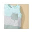 thumbnail image 5 of ALASELEGANTES Toddler Baby Boys Summer Clothes Outfits, 3 6 12 18 24 Months 2T 3T Sleeveless Patchwork Crew Tank Tees and White Straps Shorts Pants 2Pcs Short Suit, 5 of 9