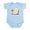 Sky Blue, variant on - Kitty Infant Bodysuit - Baby Light Bodysuit, Size Newborn - 24 Months