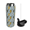 thumbnail image 2 of Pofeuu Lightning Bolts Print 18oz Sports Insulated Kettle, Sports Bottle Water Bottles For Men Women For Gym Hiking Camping Running Mountain Bike Outdoor Sports, 2 of 8