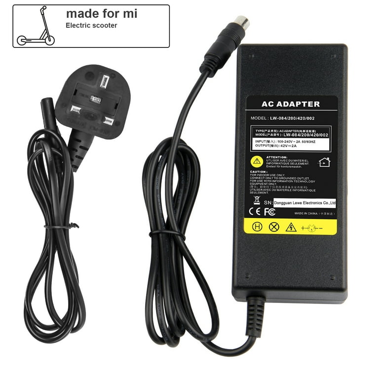 Acheter Chargeur de batterie pour Scooter électrique XIAOMI M365, 42V, 2a,  adaptateur de remplacement pour Scooter électrique