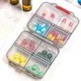 thumbnail image 5 of Luxsea Portable Seven Squares A Week Carry On Packing Pill Box Small Item Storage Box Gray Home Garden Organization, 5 of 5
