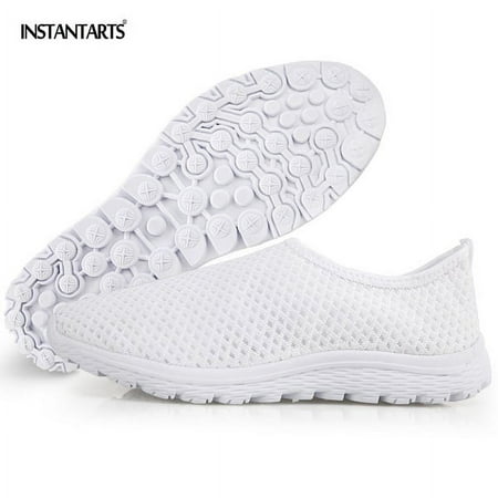 

Female Flat Shoes Cute Dog Paw Footprint Design Summer Light Mesh Shoes Slip-on Sandals for Women Footwear for