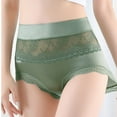 thumbnail image 3 of ShomPort High Waisted Underwear for Women Stretchy Breathable Lace Panties Thin Full Coverage Briefs, 3 of 4