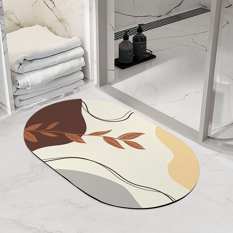  BYBYjuns Bathroom Mat,Diatomaceous Earth Soft Mat