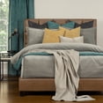 thumbnail image 2 of SIScovers Mixology Padma 3 Piece Bed Cap Comforter Set with Sewn Corners Smoke Queen, 2 of 5