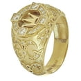 thumbnail image 2 of A Great Crown Ring Decorated with Carved Ornaments For A Man's Holiday Gift, 2 of 2