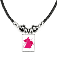 thumbnail image 1 of collar a mano colgante de cuerda de cuero Unbranded M, 1 of 3