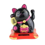 Chinese Lucky Waving Cat Figure with Moving Arm 3 Feng Neko Shui Maneki S3A0