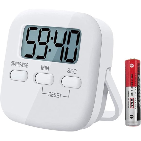 Magnetic Timer for Kids, Kitchen Timers for Cooking Digital Timer Egg Timer for Children Time Timer Countdown Timer Clock, Switchable Stopwatch Timer Loud Alarm Silent Mode with Light Indicator