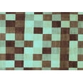 thumbnail image 1 of Ahgly Company Indoor Rectangle Abstract Light Blue Modern Area Rugs, 2' x 3', 1 of 4
