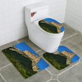 thumbnail image 1 of ABPHQTO Mont Aiguille Francia Juego de alfombras de baño de 3 piezas Alfombra de baño Alfombra de contorno y tapa de inodoro, 1 of 2