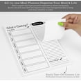 thumbnail image 3 of Inkdotpot Weekly Meal Planner Notepad 7"x10 , "What's Cooking" Magnetic Meal Planning Pad with Tear Off Grocery Shopping List for Fridge- Kitchen & Home - 54 Sheets -K3, 3 of 8