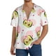 thumbnail image 1 of Balery Avocado Lovers Camisa Casual de Manga Corta con Botones para Hombre, Texturizada, Estilo Cubano, para Playa, Verano-Small, 1 of 5