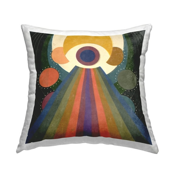 Stupell Industries Spiritual Eye with Rays Decorative Printed Throw Pillow Design by Victoria Barnes .