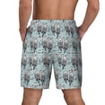 thumbnail image 4 of Uemuo Sea Otter Pattern Mens Swim Trunks Quick Dry Board Shorts with Mesh Lining, Stretch Beach Shorts Quick Dry No-Chafing Board Shorts-XX-Large, 4 of 9