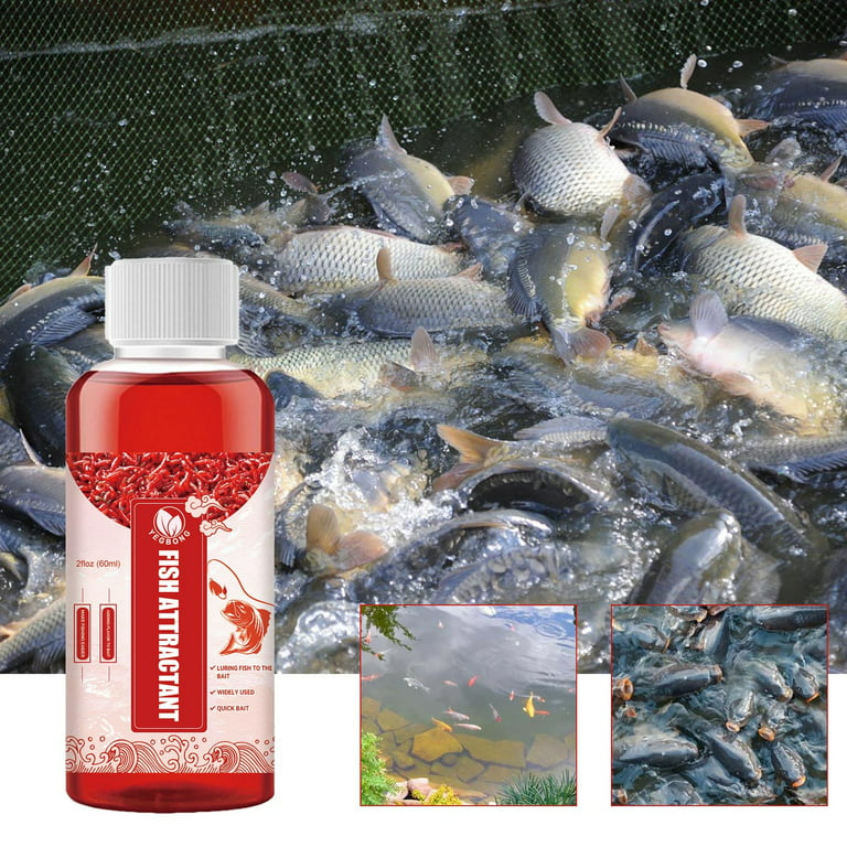 EJWQWQE Red Worm Liquid Bait, Fish Scent Bait Fish Additive, Concented Fishing  Lures Baits, Fish Bait Attractant Enhancer For Water Water Trout Cod 60ml 