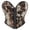 Brown A, variant on Women's Vintage Corset Tops Renaissance Floral Print Strapless Bustier Single Button Tummy Control Waist Corset Shapewear Brown