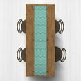 thumbnail image 2 of Creative Products Abstract Chevron Teal 16x72 Poly Twill Table Runner, 2 of 2
