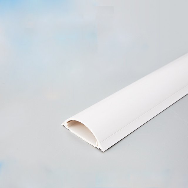 Moldura decorativa semicircular JAMW 44*17 mm canalización eléctrica 1 m blanco
