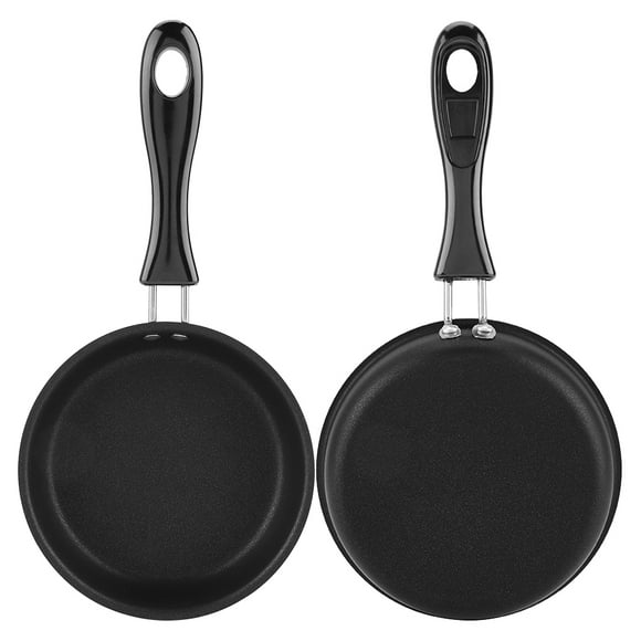 Baverta Mini poêle à Frire 12CM en Fer Pur Petit déjeuner Artefact Pan Oeuf à Frire La poêle à Frire à Fond Plat est utilisée pour Chauffer uniformément Les ufs au Plat