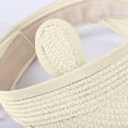 thumbnail image 4 of AJGRHE Children Open Top Sun Visor Hat Cute Cartoon Korean Style Baby Summer Cap Breathable Lightweight Outdoor Beach Bucket Headwear for Toddler Boys Girls White 2-6, 4 of 6