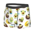 thumbnail image 2 of Daiia Funny Avocado In Mexican Clothes Men's Underwear Boxer Briefs, Cotton Stretch Moisture-Wicking Underwear-Medium, 2 of 9