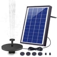 thumbnail image 1 of Floating Solar Fountain, Solar Powered Water Fountain with Battery Backup, Garden Decoration for Outdoor Spaces, Submersible Water Pump with Adjustable Water Style & Anti-idle Protection, 1 of 8