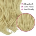 thumbnail image 7 of Youloveit Hair Extensions Pale Ash Blonde Straight Synthetic Hairpieces Long 18 20 Inch 4.2 Oz Invisible Wire Headband for Women Hairpieces No Clip Silky Curly Synthetic Hair, 7 of 7