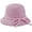 Pink, variant on CoCopeaunts Knit Bucket Hat Women Solid Color Crochet Bowler Hats with Bowknot Lacing Strap Charming Winter Basin Hat for Girl