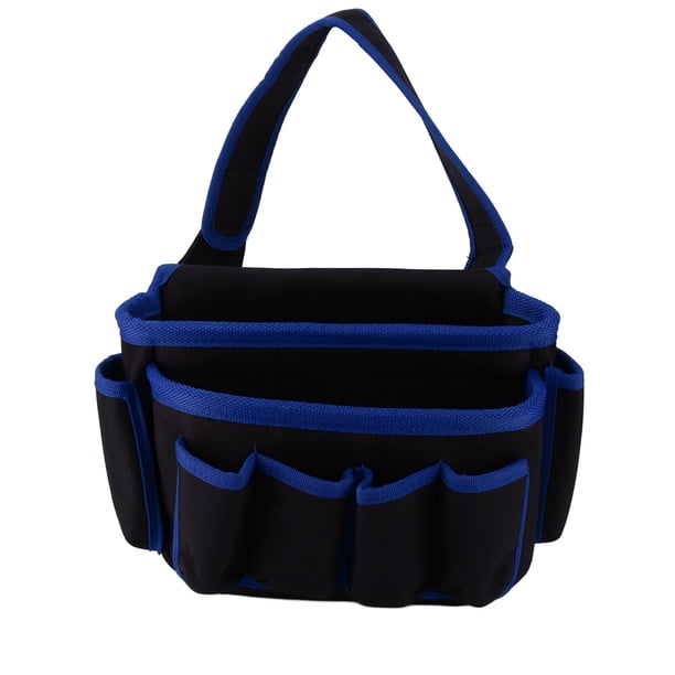 Bolsa De Cintura Para Herramientas Eléctricas, Bolsa De Herramientas Eléctrica Multifuncional De Fácil Acceso Con Múltiples Bolsillos Para Trabajos De Mantenimiento Cergrey borde azul