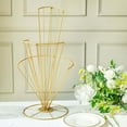 thumbnail image 5 of Efavormart 28" Tall Gold Metal Spiral Shaped Flower Frame Table Centerpiece, Wedding Floral Display Stand, 5 of 11